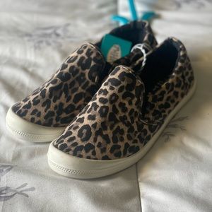 Mad Love leopard print slip-ons